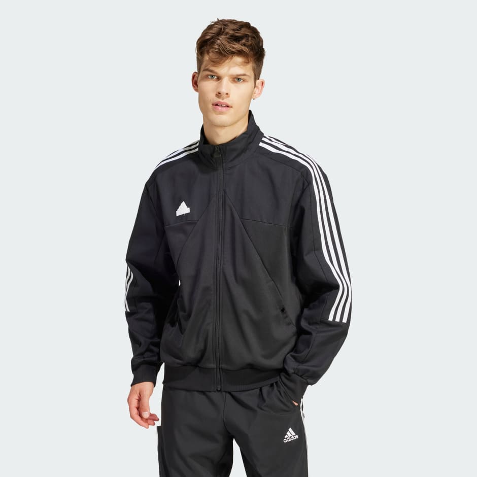 adidas Tiro Material Mix Track Jacket - Black | adidas UAE