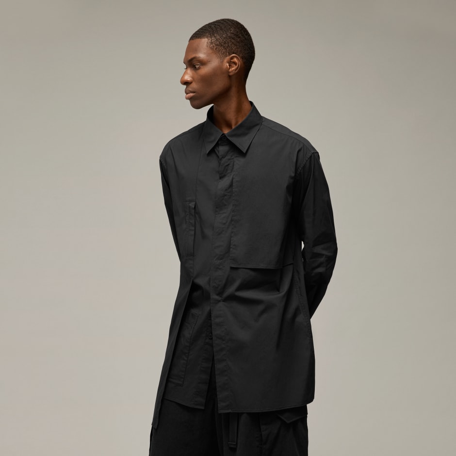 Clothing - Y-3 Sporty Cotton Shirt - Black | adidas Oman