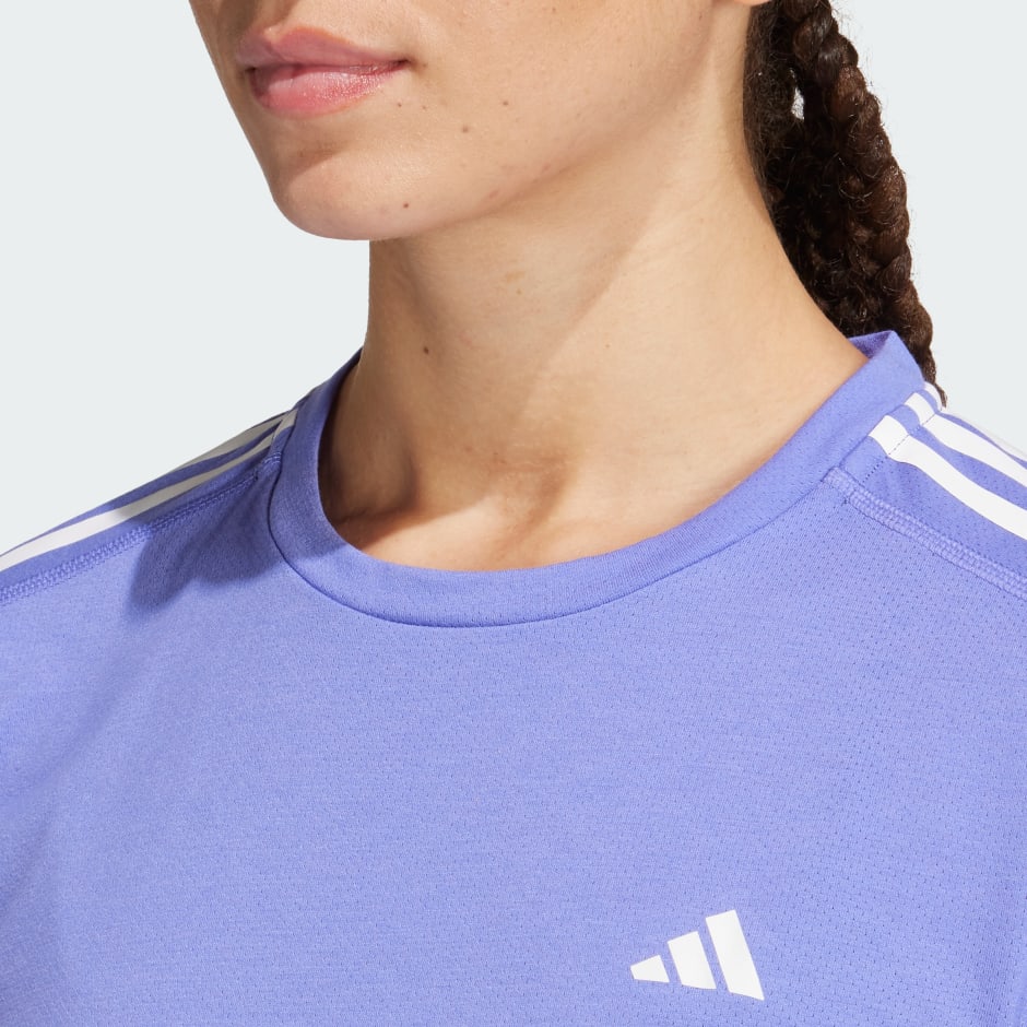 Own the Run 3-Stripes Tee