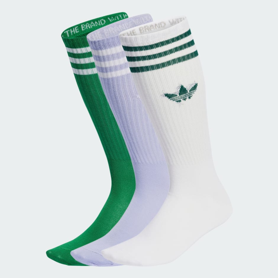 Solid Crew Socks 3 Pairs