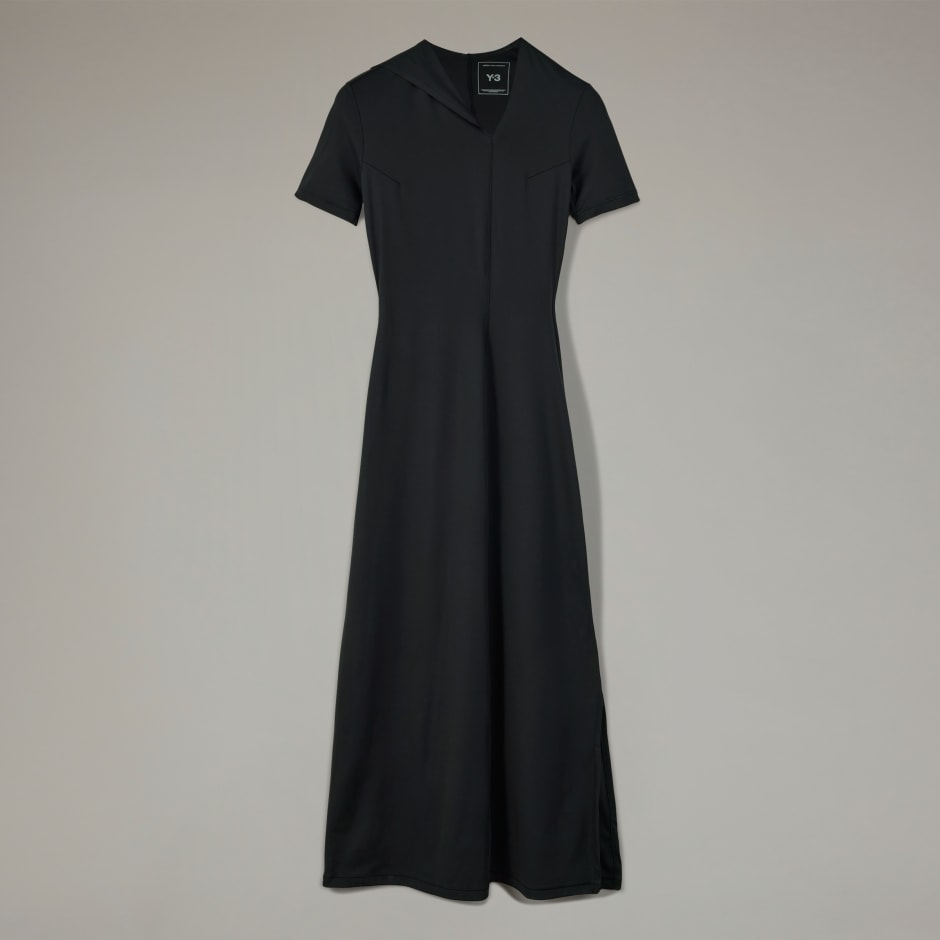 Y-3 Fitted Neck Closure Dress