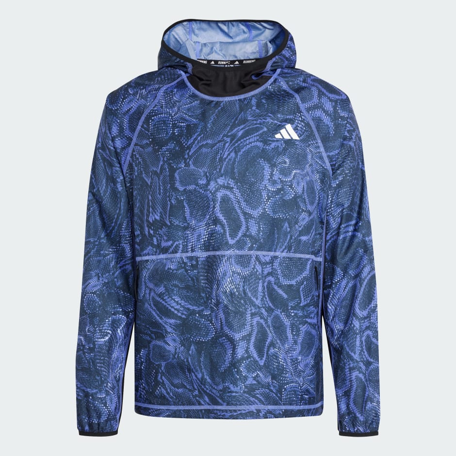 Own The Run Excite Allover Print AEROREADY Hoodie