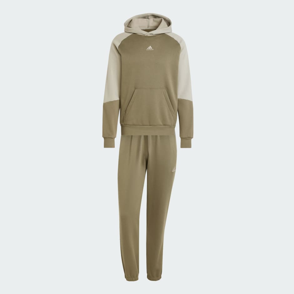 Trening Sportswear din fleece cu design colorblock