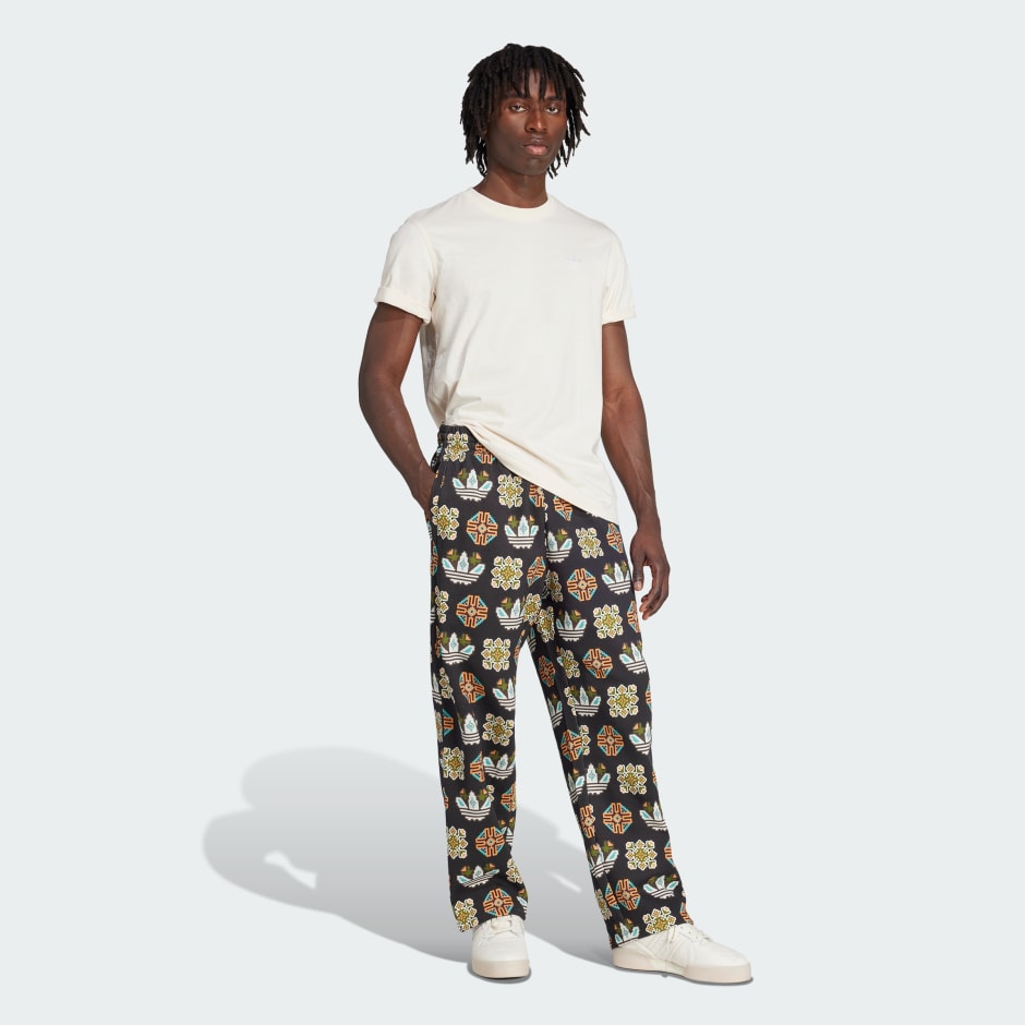 Tile Allover Print Loose Sweat Pants