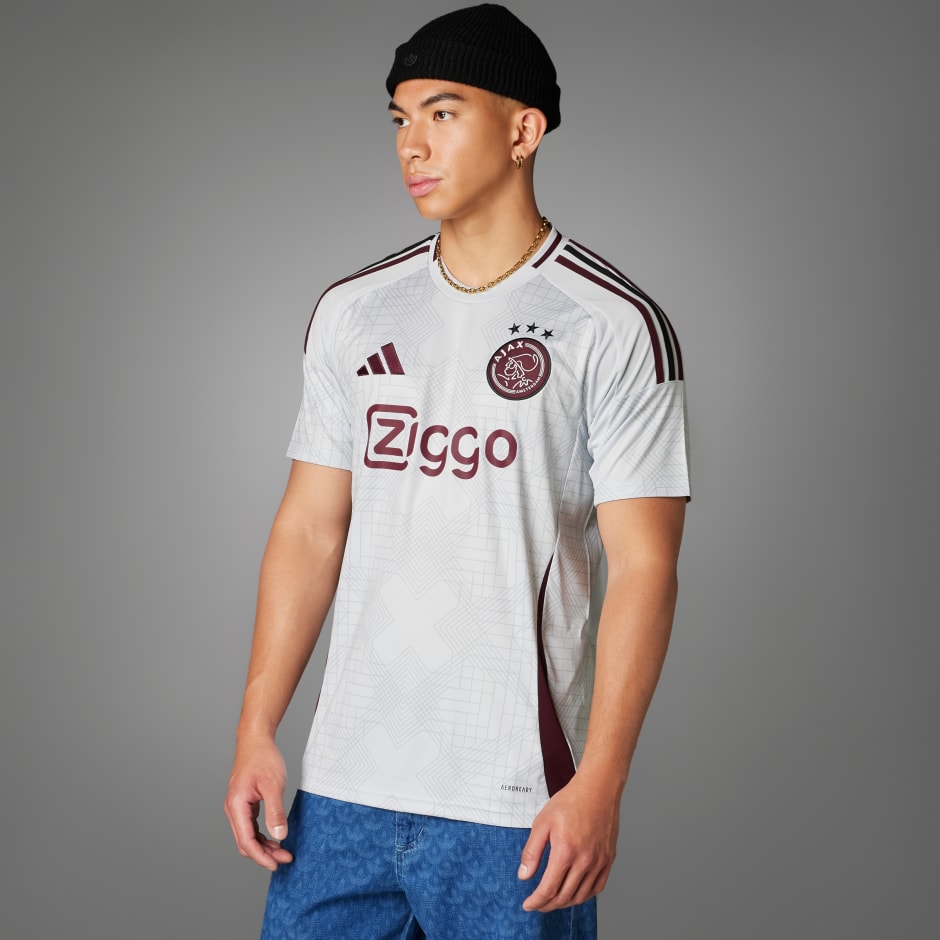 Clothing - Ajax Amsterdam 24/25 Third Jersey - Grey | adidas South Africa