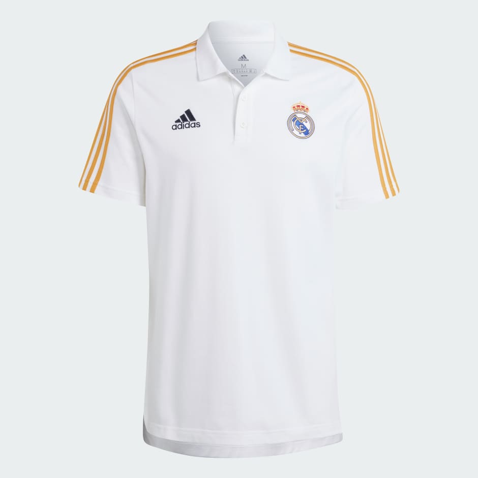 Clothing - Real Madrid 3-Stripes Polo Shirt White | adidas South Africa