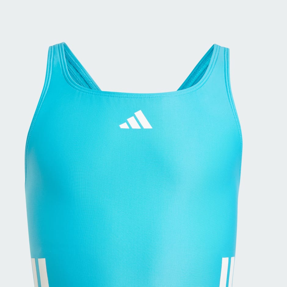 Costum de baie cu 3 dungi și spate în formă de C pentru copii