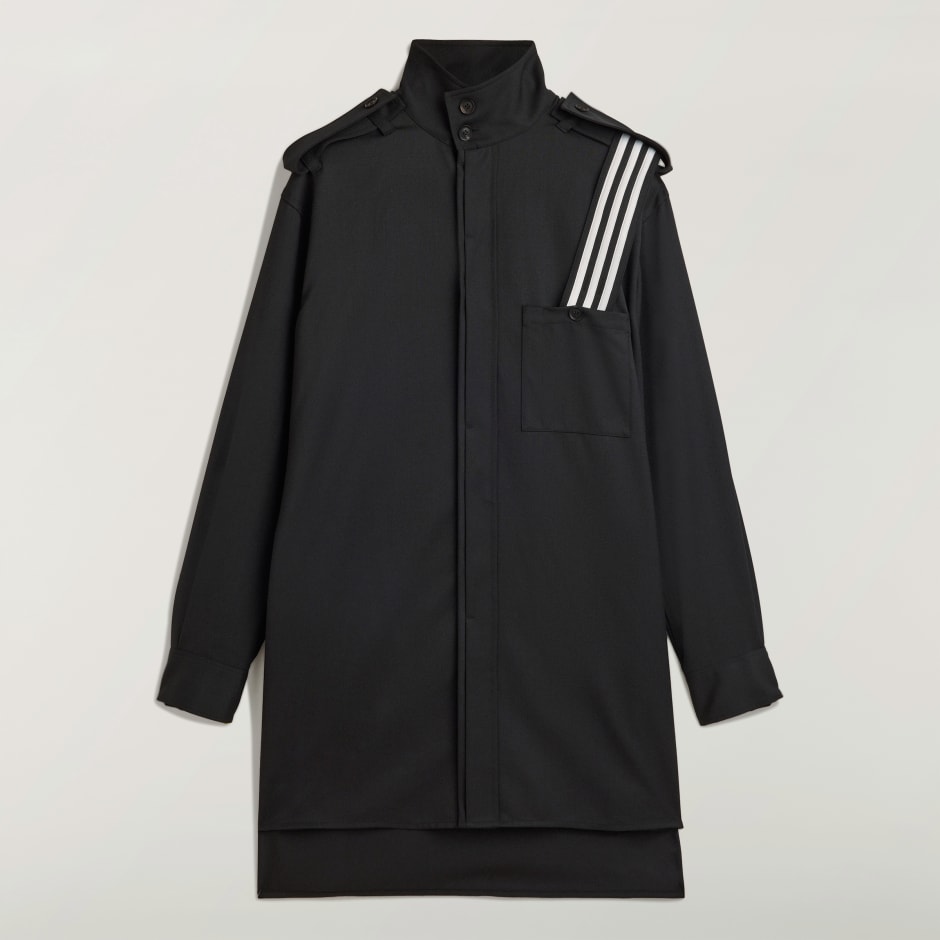 Jachetă tip cămașă Y-3 din l&acirc;nă fină