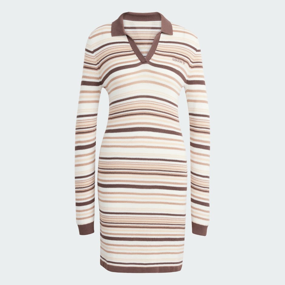 فستان Striped Knitted Polo