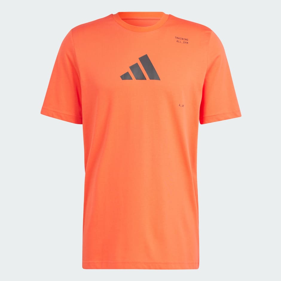 Adidas tshirt orange on sale