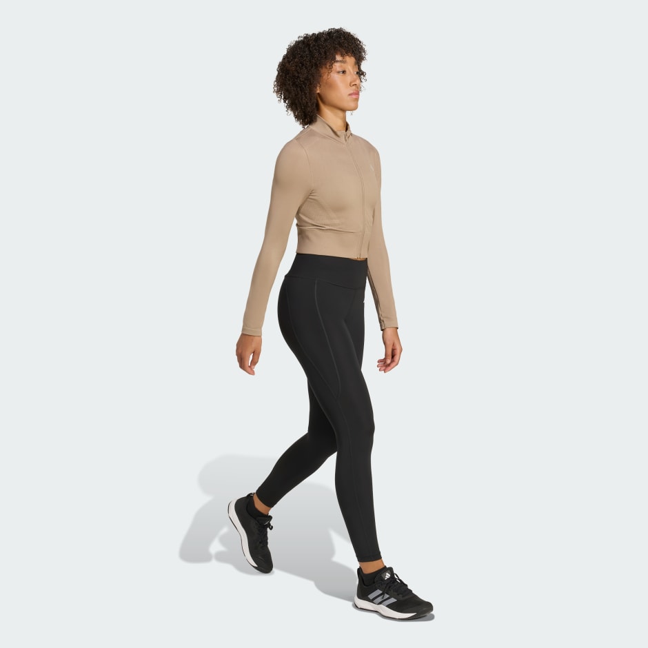 Workout Essentials Full-Zip Knit Jacket