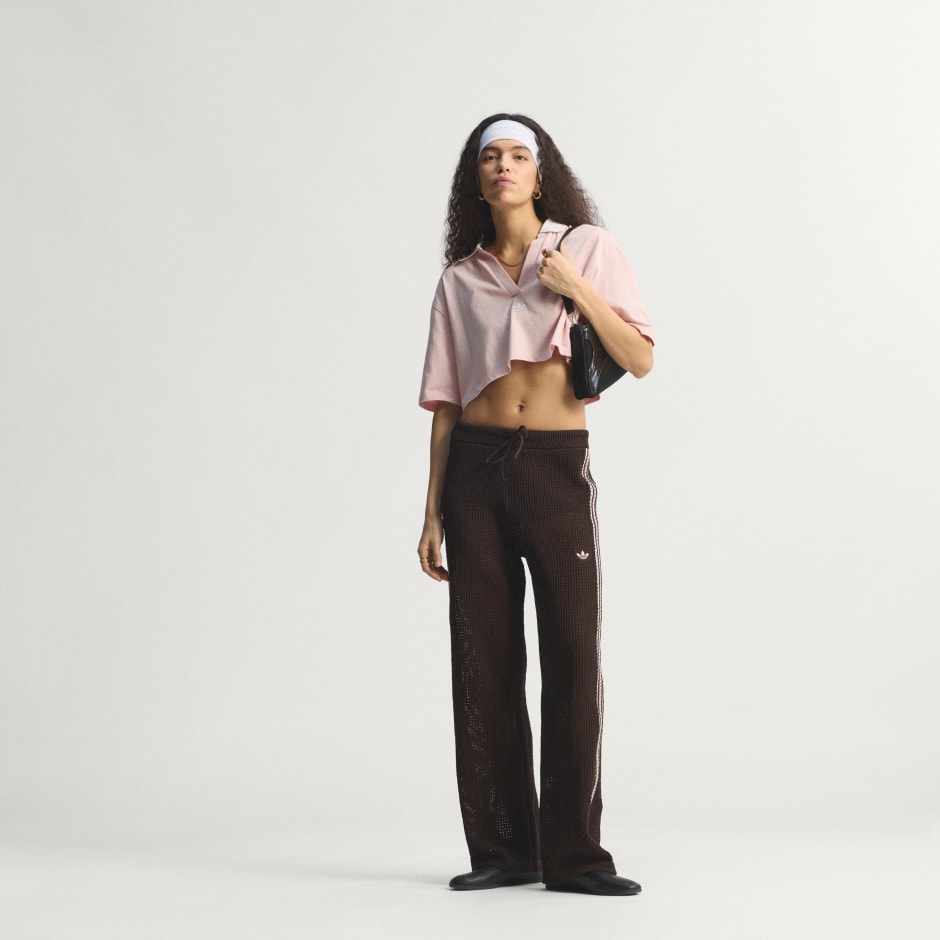 KNITTED CROCHET FIREBIRD TRACKPANTS