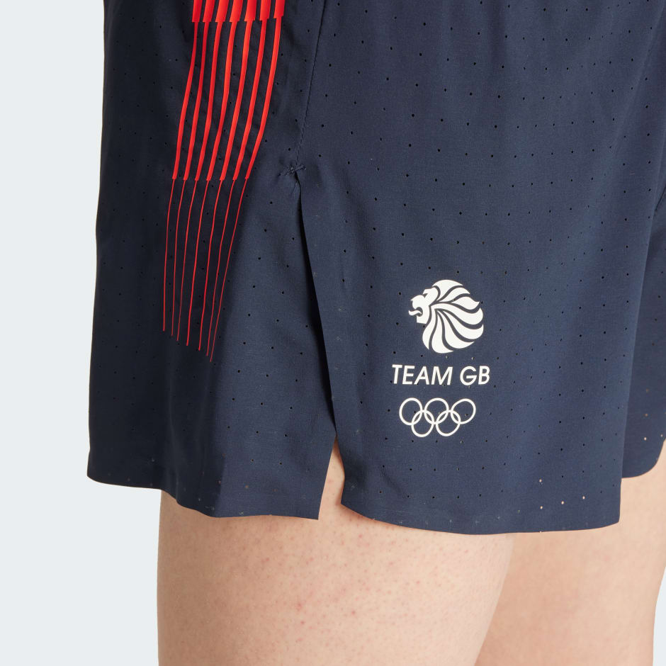 Pantaloni scurți de alergare cu fante laterale Adizero Team GB 3-inch