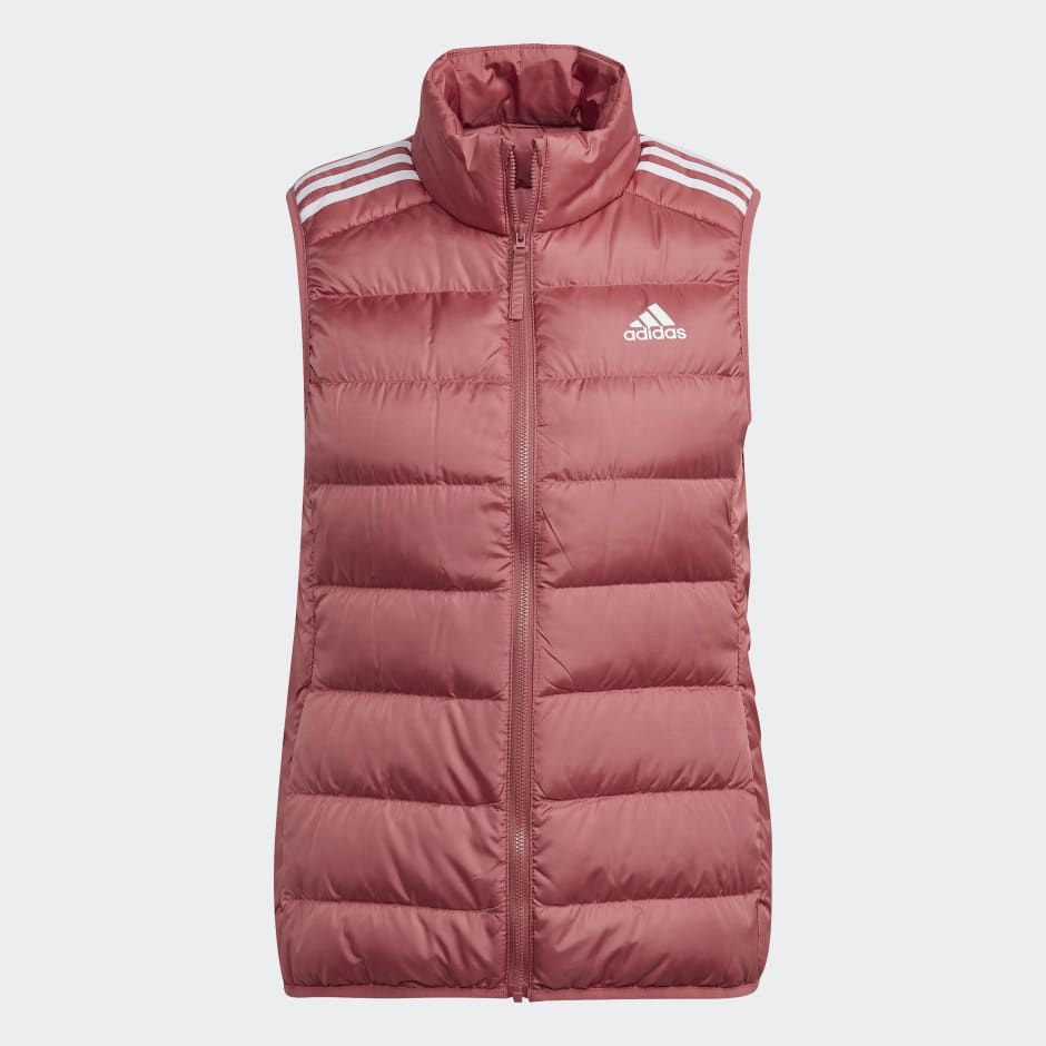 Women s Clothing Essentials Light Down Vest Pink adidas Saudi Arabia