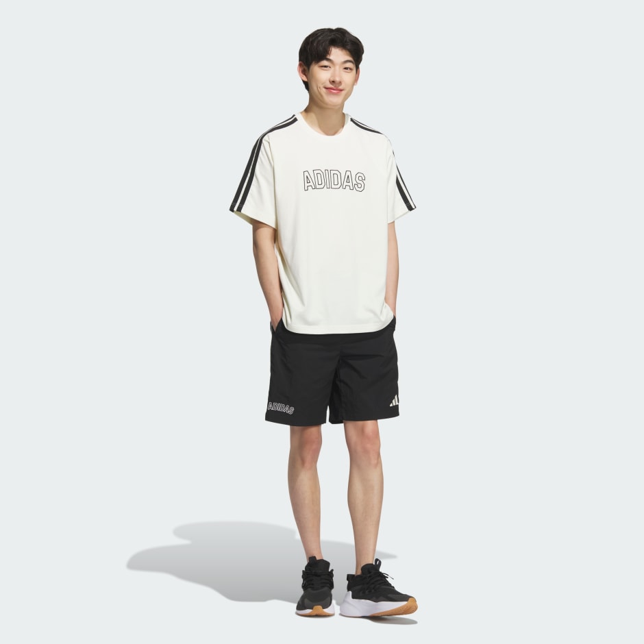 時尚運動梭織短褲