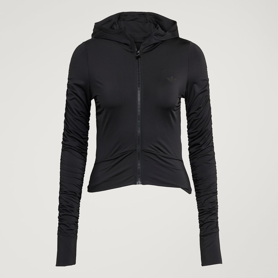 Bluză de trening cu detalii &icirc;ncrețite