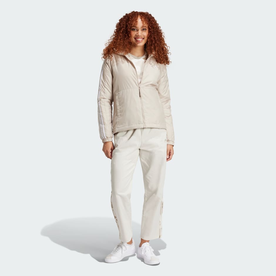 Essentials 3-Stripes Insulated Hooded Jacket