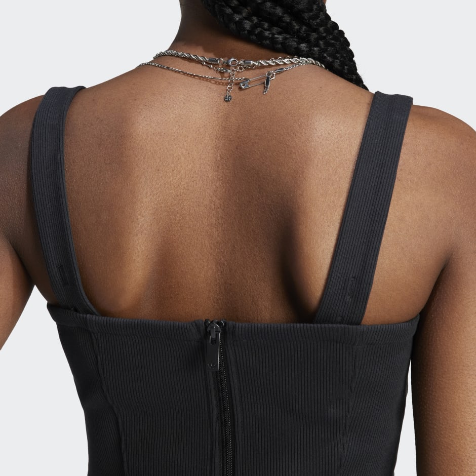 adidas Rib Corset Tank Top - ShopStyle