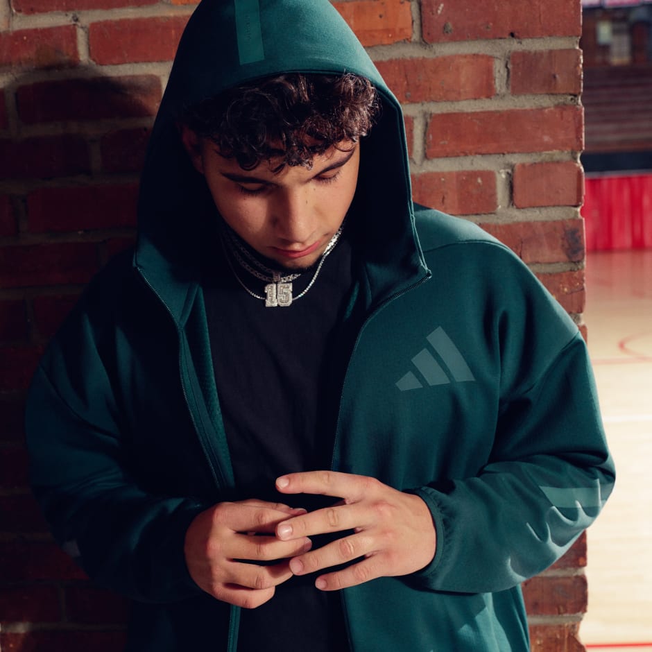 Nouvelle veste de survêtement à capuche entièrement zippée Z.N.E.