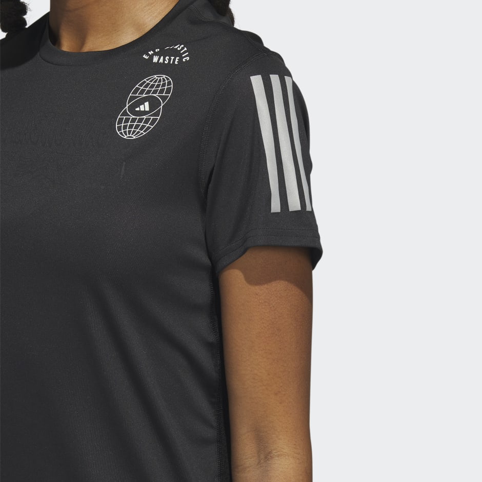 adidas Run for the Oceans Tee - Black | adidas TZ