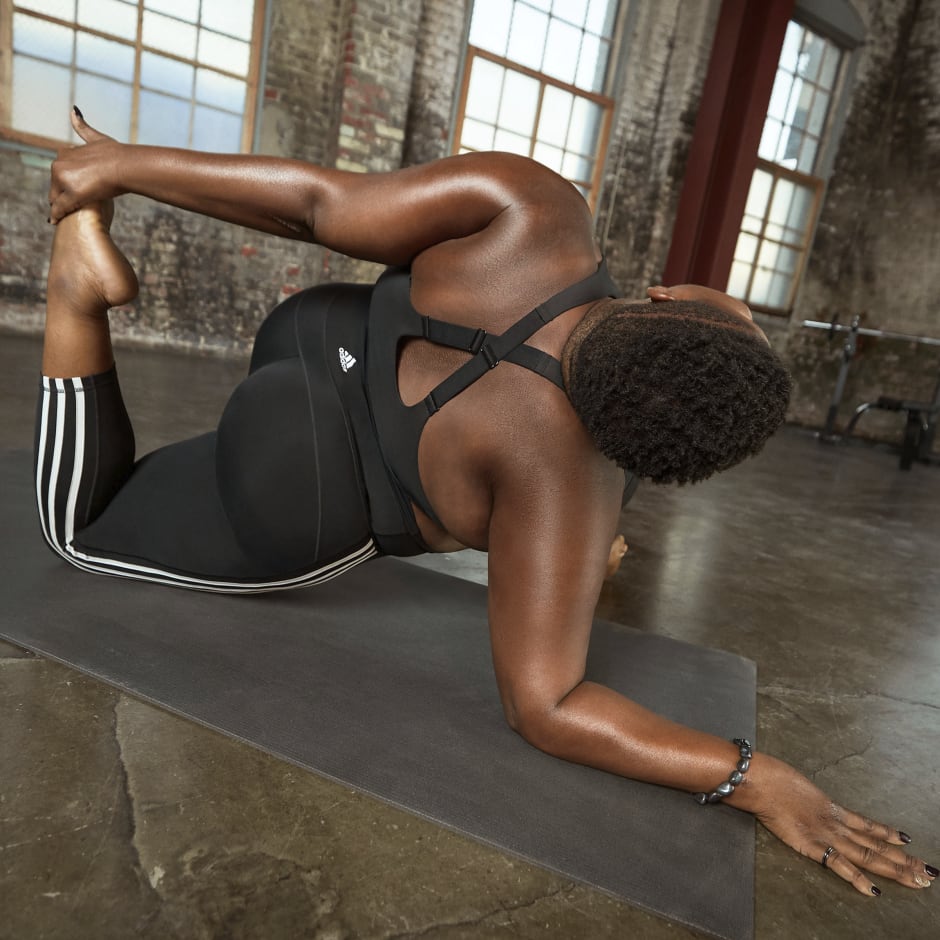 Believe This 3-Stripes 7/8 Tights (Plus Size) image number null