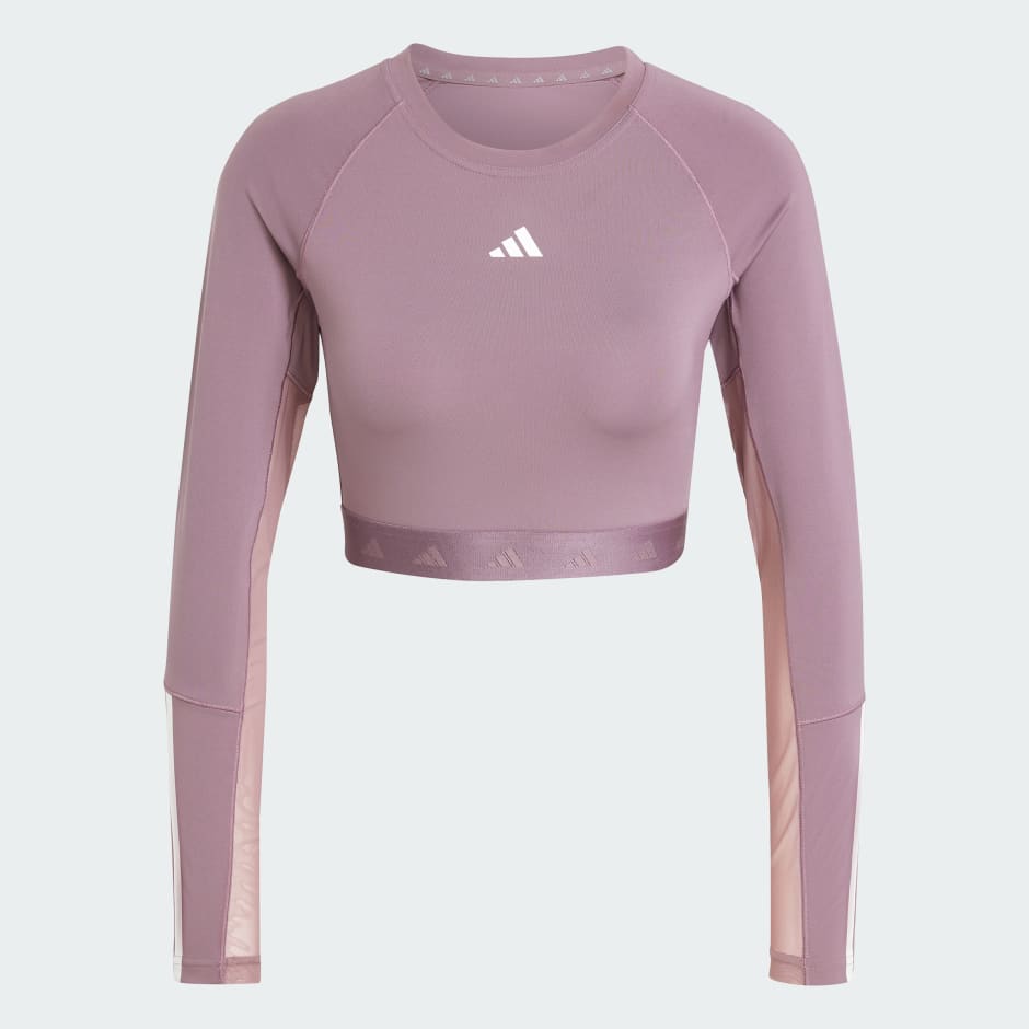 Hyperglam Training Cropped Long Sleeve Tee