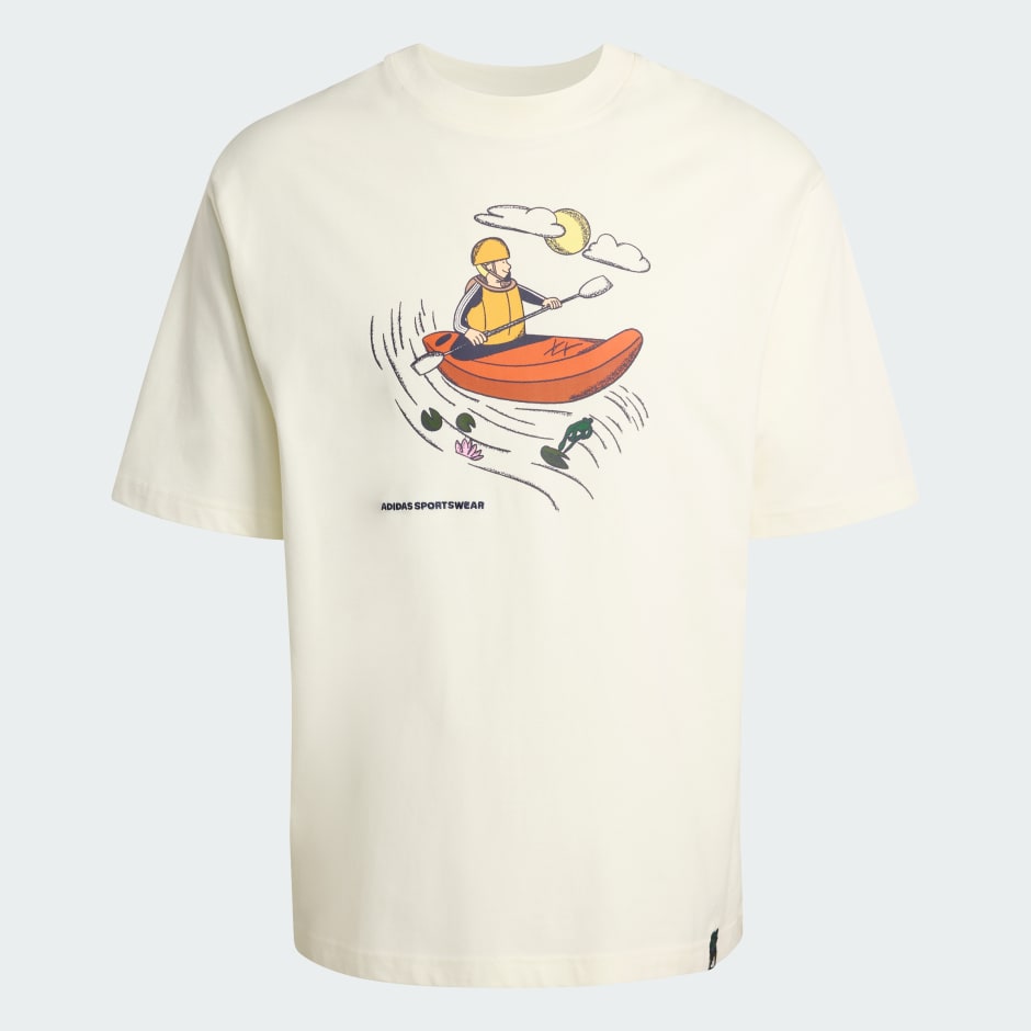 DOODLE KAYAKING GRAPHIC T-SHIRT