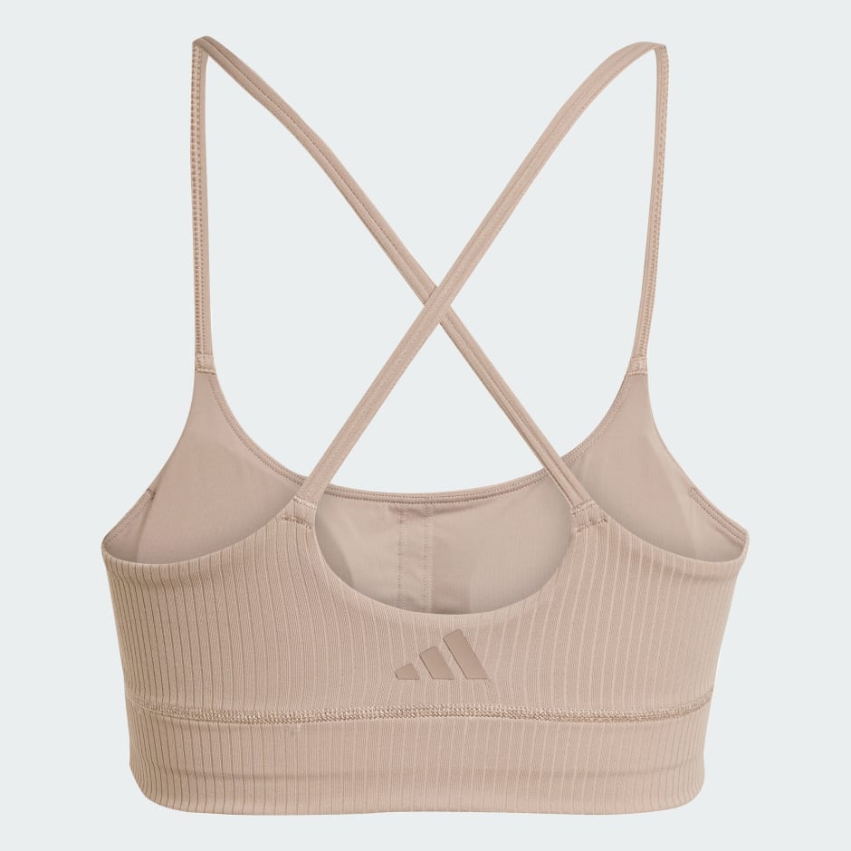 Brassi&egrave;re longue c&ocirc;tel&eacute;e adidas All Me Maintien l&eacute;ger