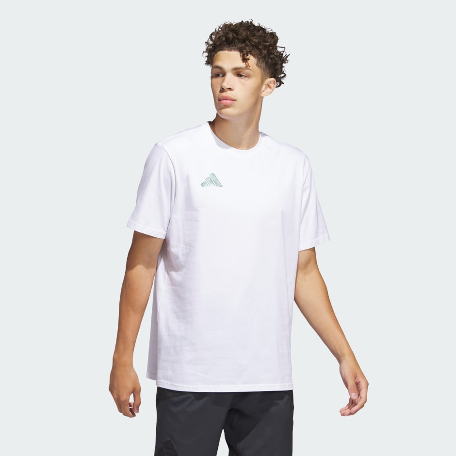 adidas Worldwide Hoops City Basketball Graphic Tee - White | adidas UAE