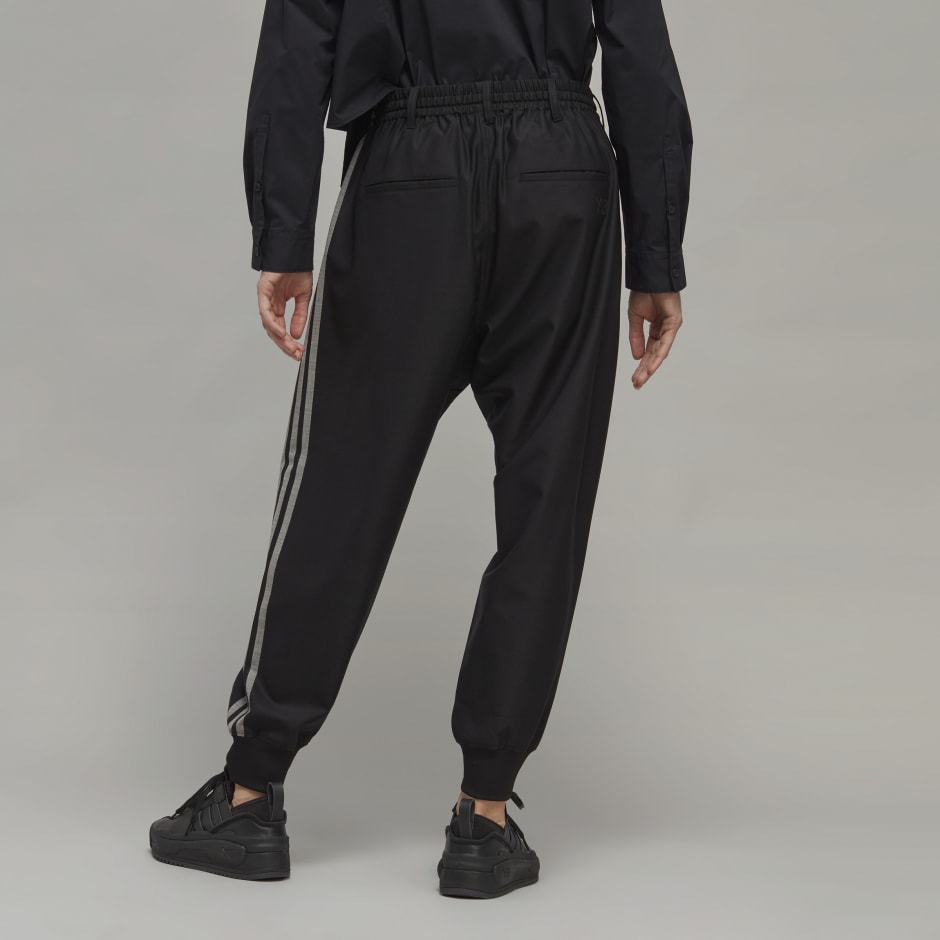 Y-3 3-Stripes Refined Wool Cuffed Pants image number null