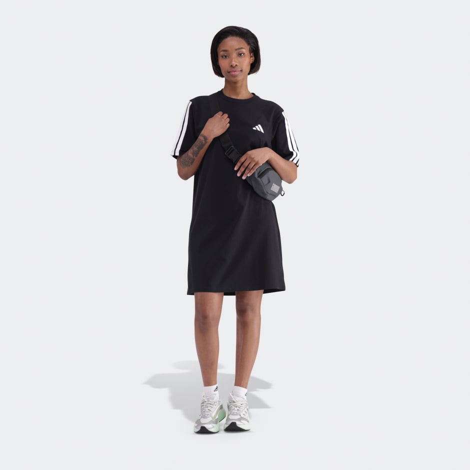 Essentials 3-Stripes Single Jersey Boyfriend Tee Dress