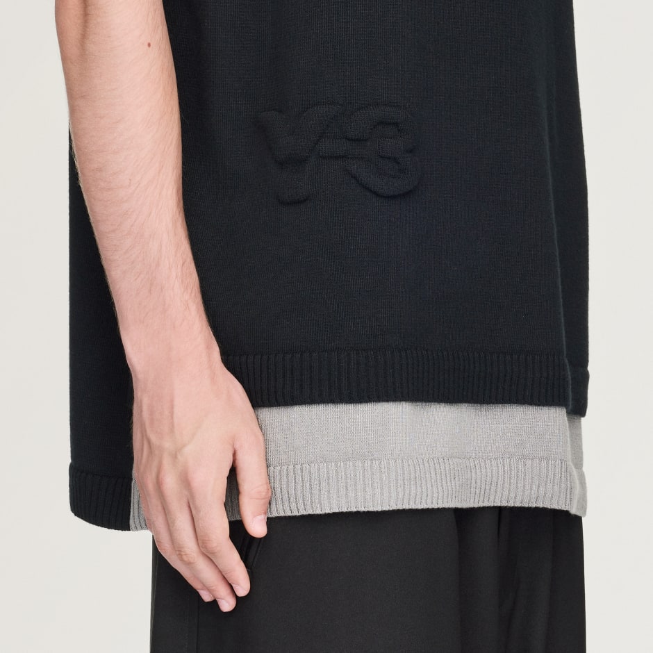 Pleteni prsluk s logotipom Y-3