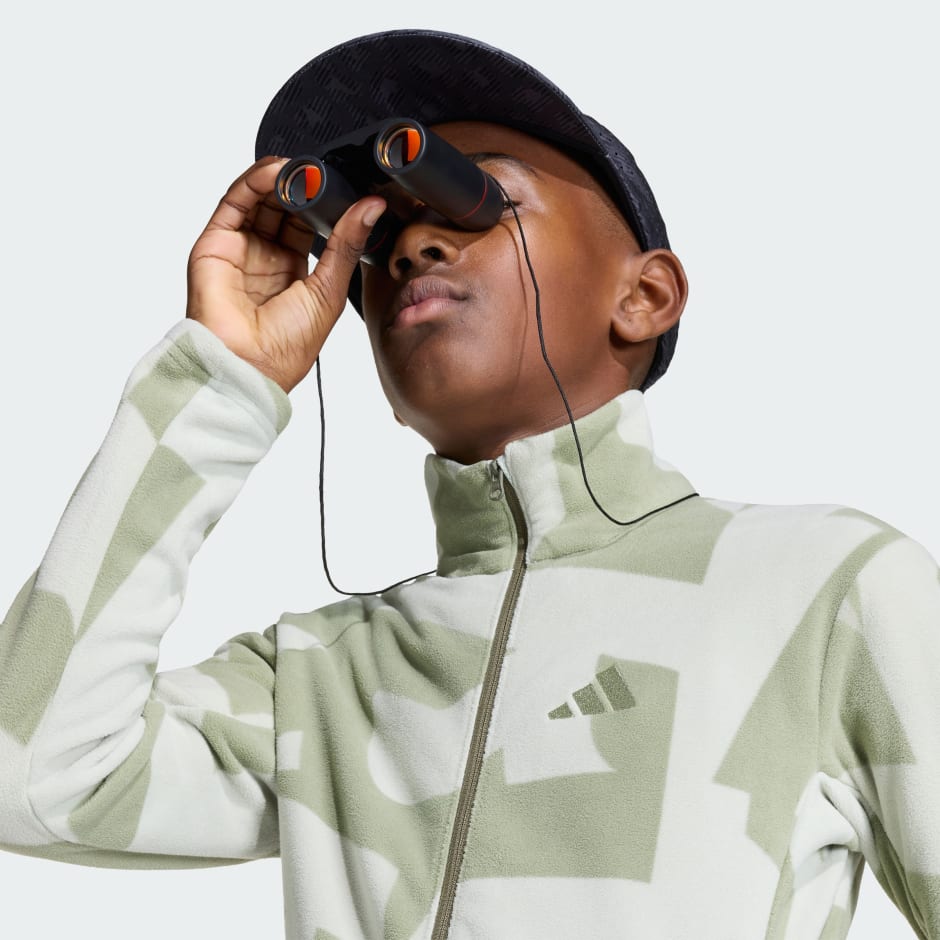 Jachetă din polar Terrex Multi cu imprimeu și fermoar complet, pentru copii