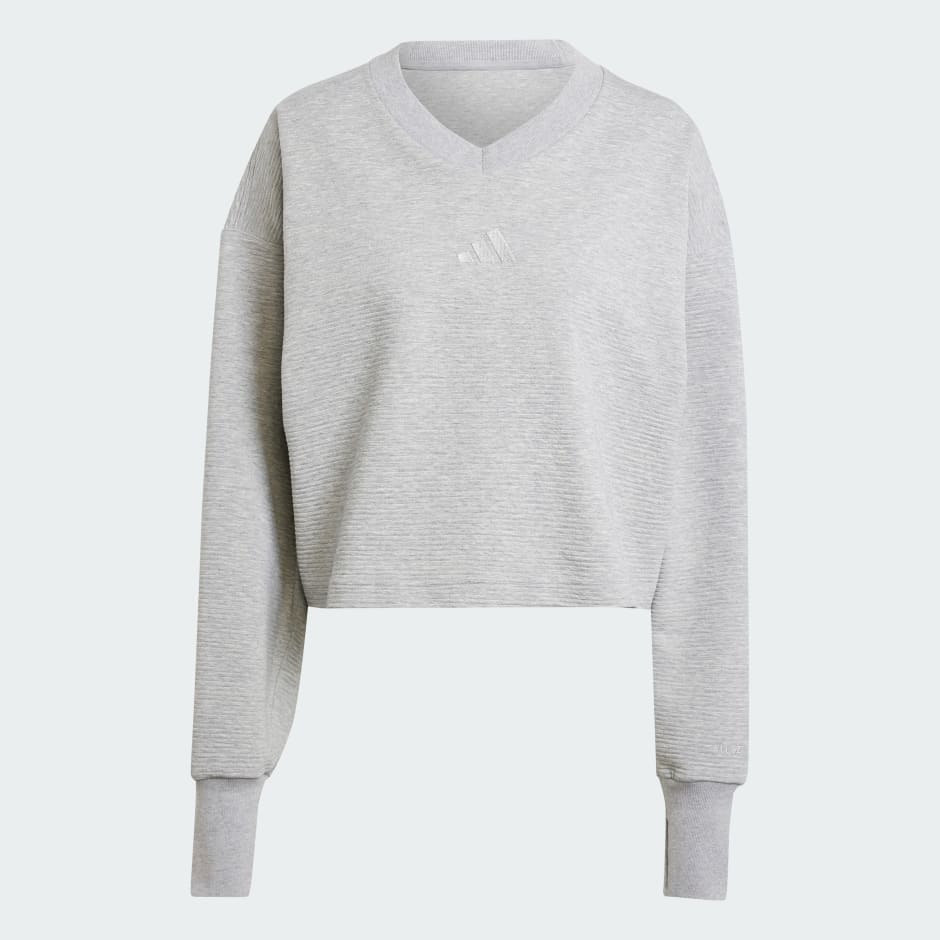 ALL SZN Ribbed V-Neck Sweatshirt