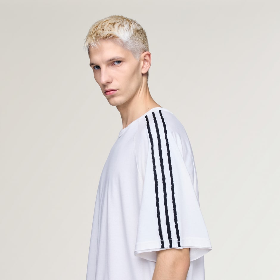 Y-3 RAW EDGE 3 STRIPES SHORT SLEEVE TEE