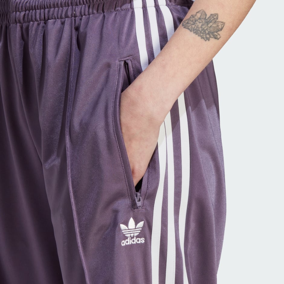 Adidas firebird discount track pants purple