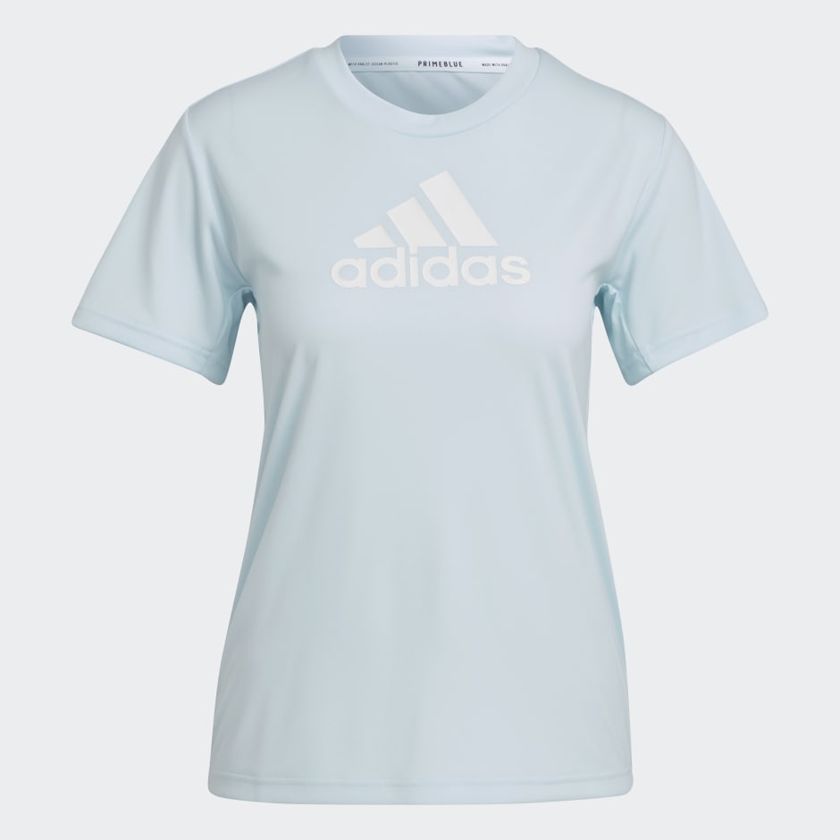 Lyrisch Klassiek Geslaagd adidas Primeblue Designed 2 Move Logo Sport Tee - Blue | adidas QA