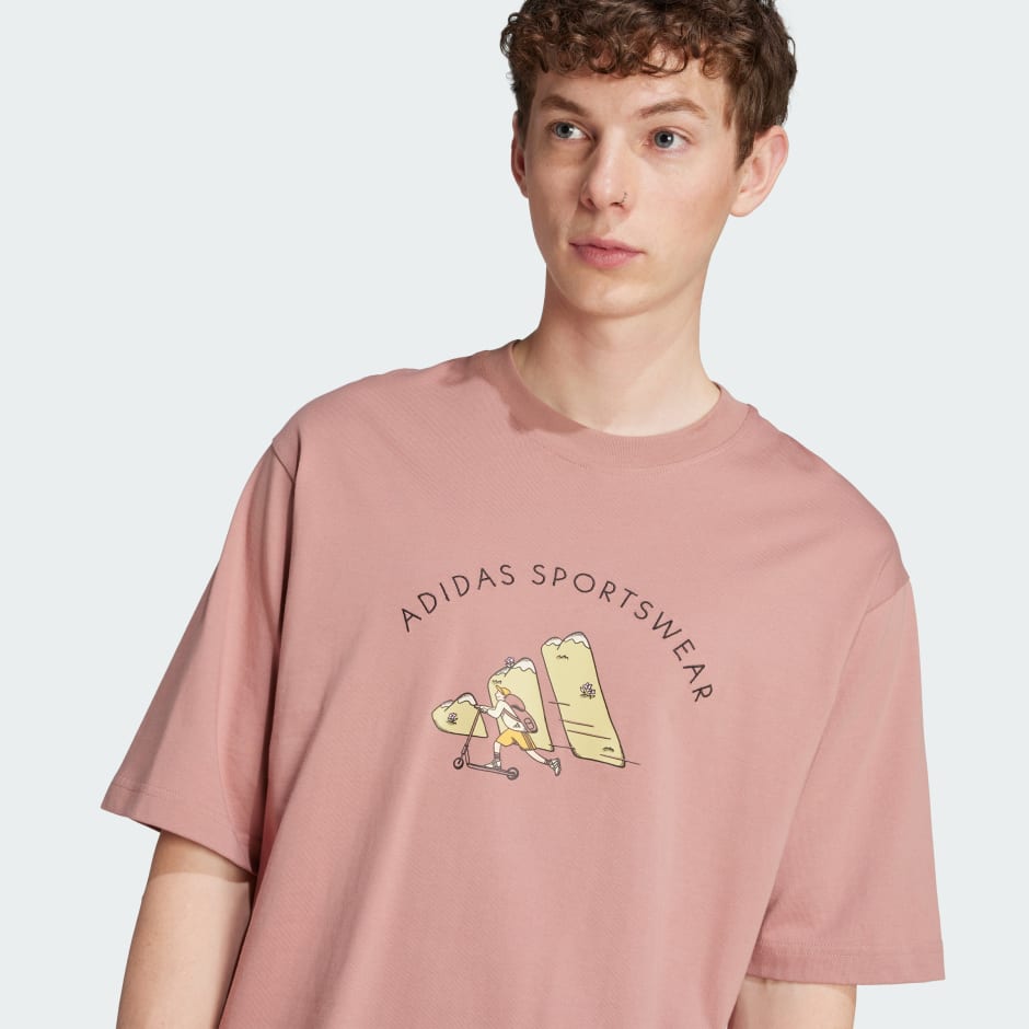 Tricou cu grafică Codes Doodle Scooter