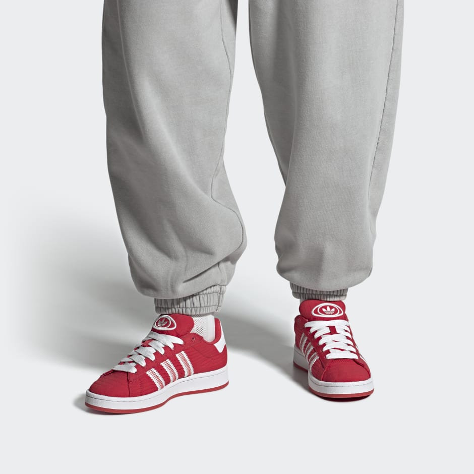 Adidas campus red outfit sale