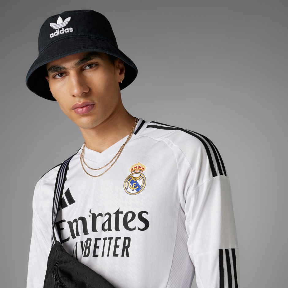 Men's Clothing - Real Madrid 24/25 Long Sleeve Home Jersey - White ...