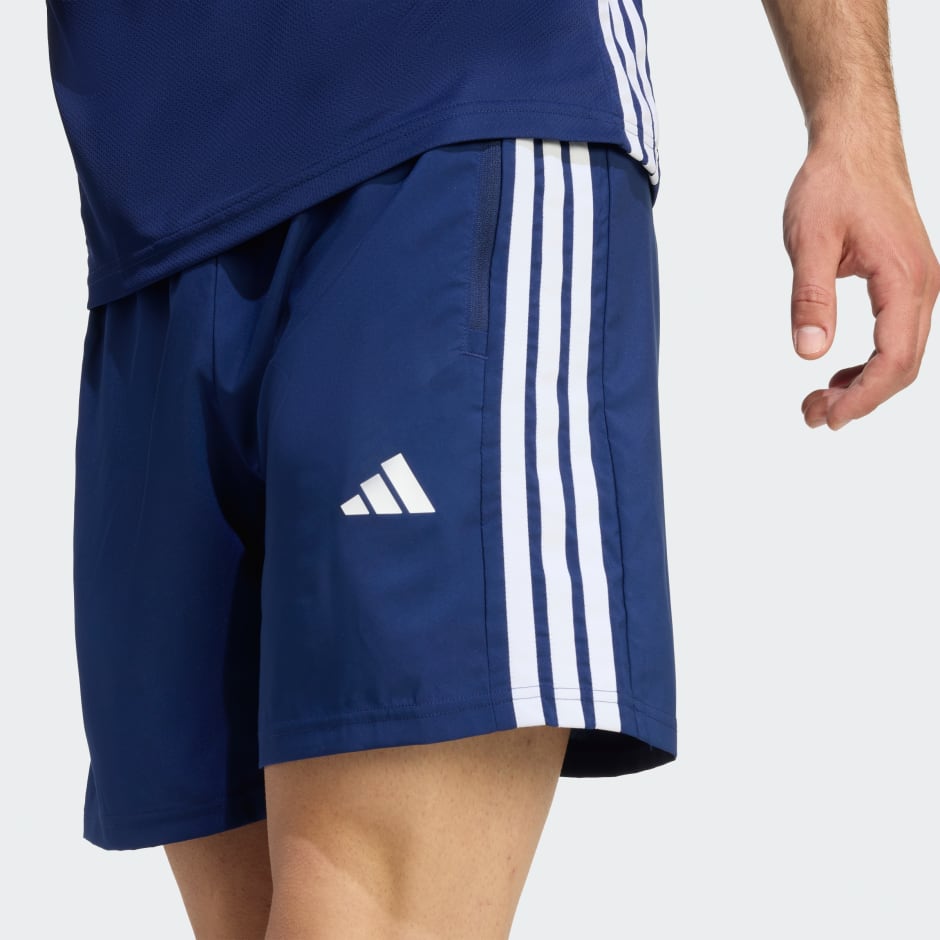 TKANE KRATKE HLAČE WORKOUT ESSENTIALS BASE 3 STRIPES