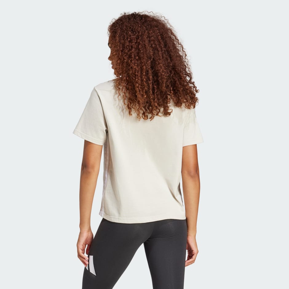 Tricou Essentials de bumbac cu 3 dungi