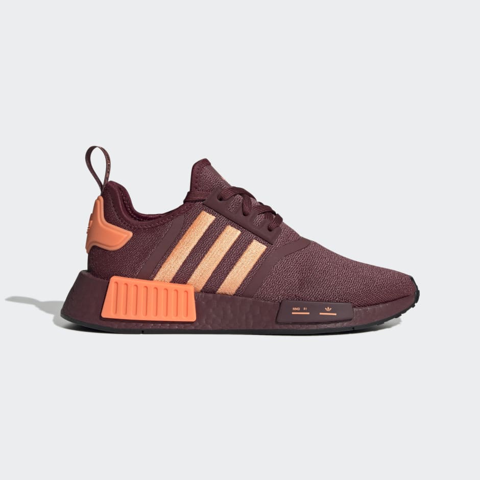 adidas NMD_R1 Shoes - Burgundy, Women's Lifestyle