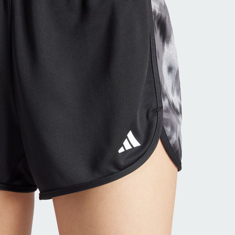 Pacer Training Essentials Allover Print Flower Tie-Dye Knit Shorts