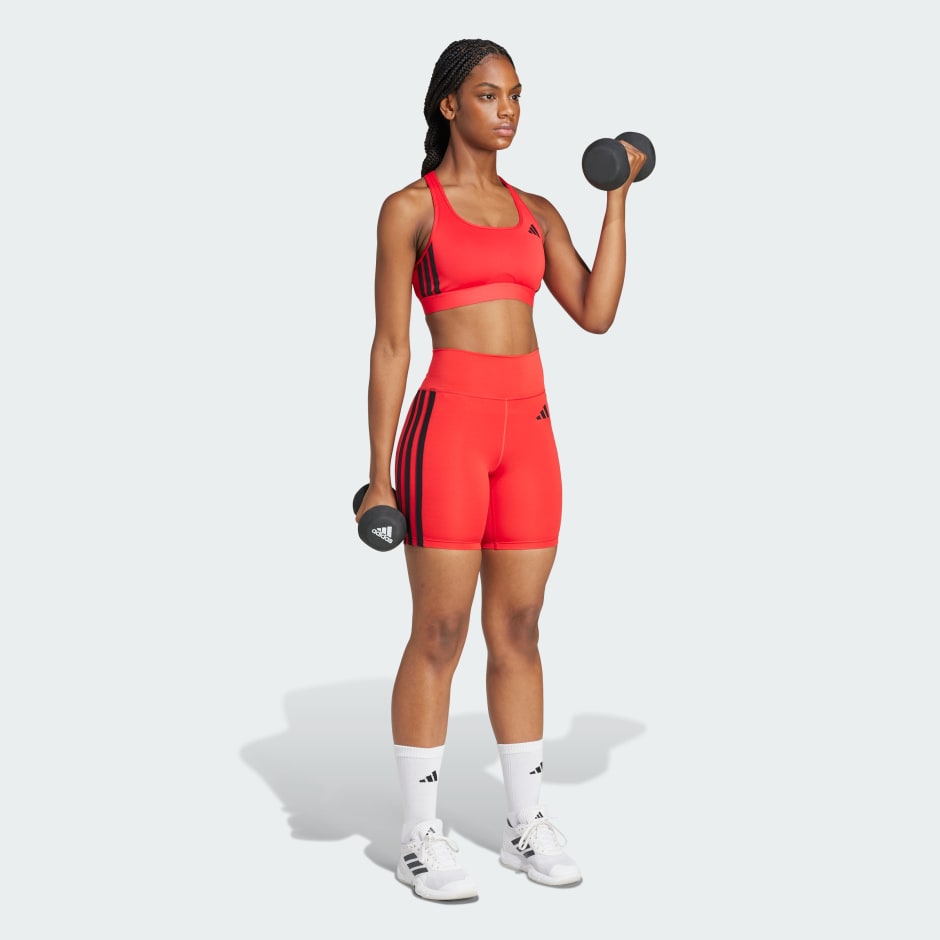 Powerreact Train Medium-Support 3-Stripes Bra
