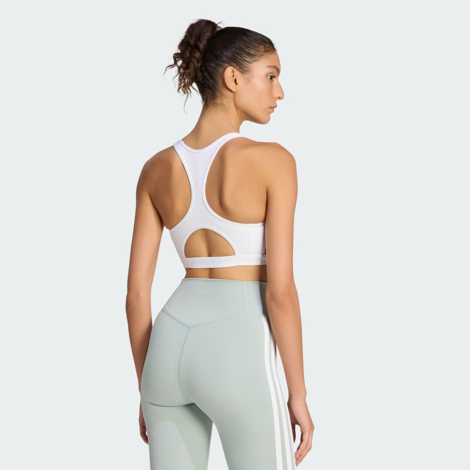 Optime Essentials Workout 3-Stripes Medium Support Bra