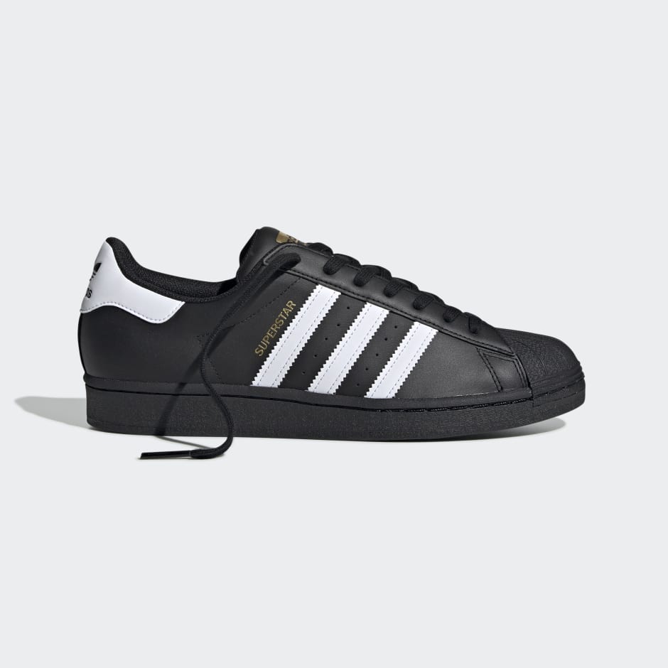 Adidas superstar black and white gold hotsell