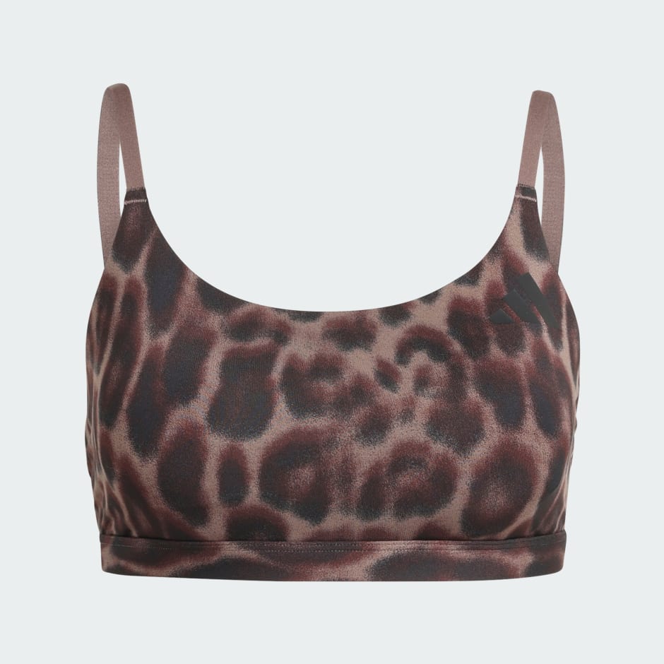 Optime Essentials Workout Leopard Light Support Bra