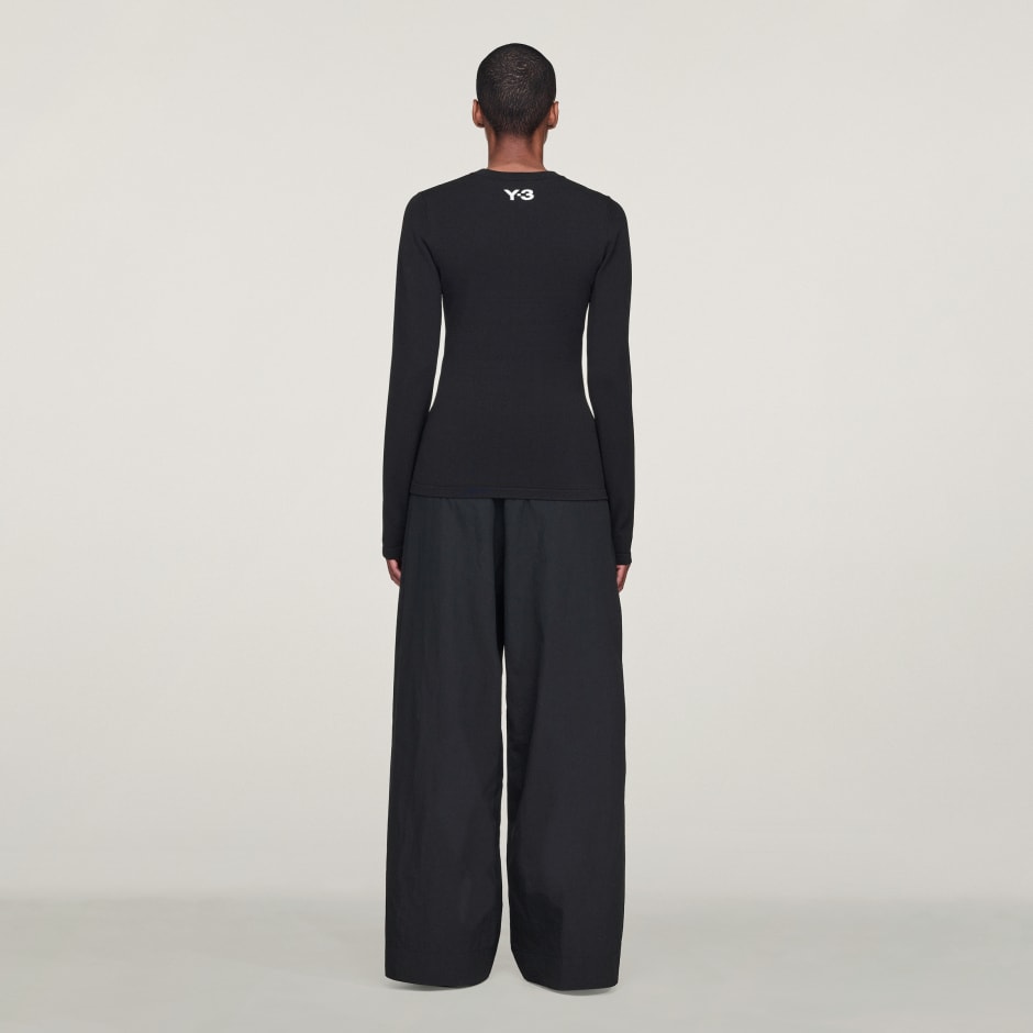 【関税込み】Y-3 ブラック 3-Stripes 長袖Tシャツ Y-3 三間長袖T 恤- 黑色| adidas香港官方網上商店
