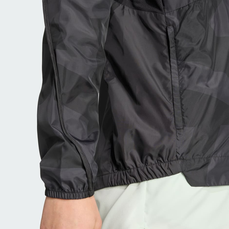 Jachetă anti-v&acirc;nt Terrex Multi, cu imprimeu